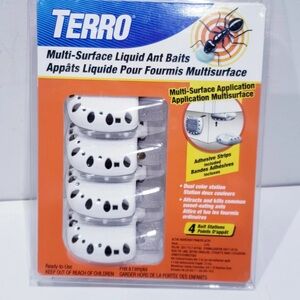 Multi-Surface Liquid Ant Baits - 4 Adhesive Bait Stations - New